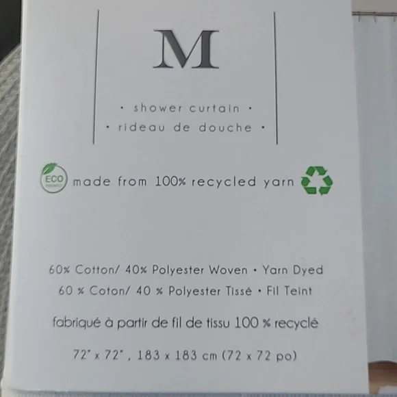 Texured Shower Curtain - Picture 3 of 6